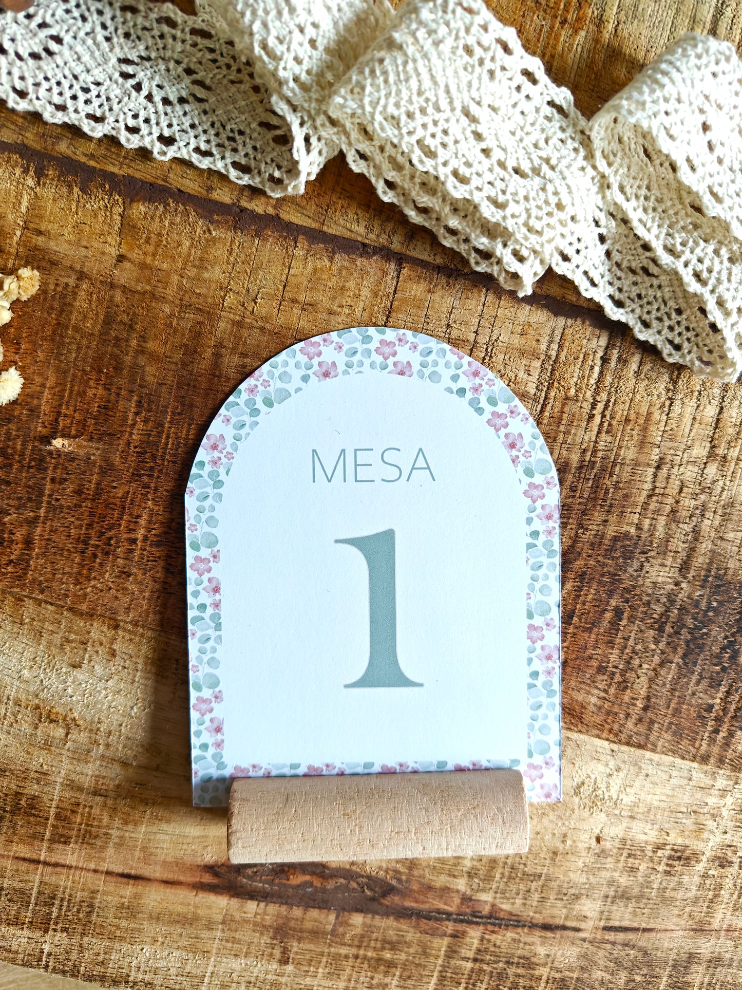 Número de mesa personalizado Primera Comunión COLECCIÓN VIRGENCITA