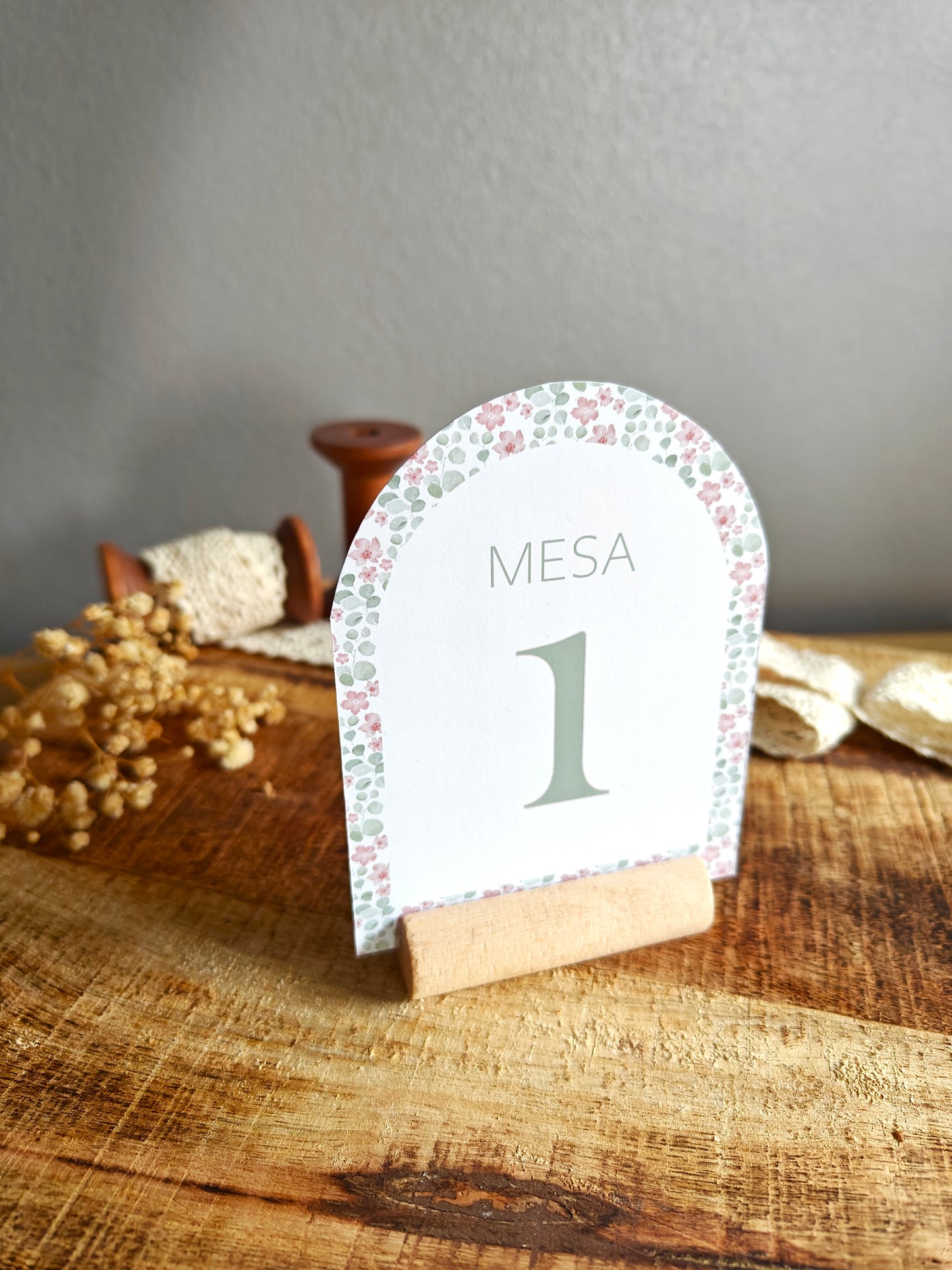 Número de mesa personalizado Primera Comunión COLECCIÓN VIRGENCITA