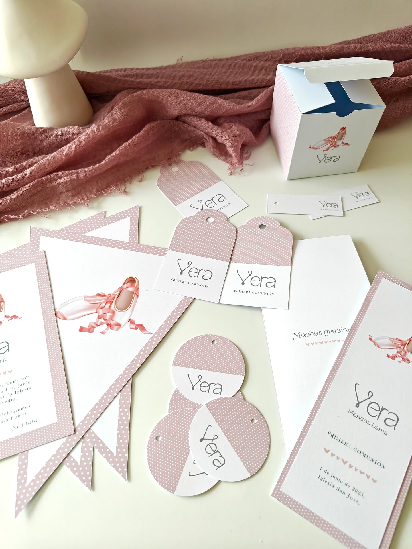 PACK decoración papelería y detalles COMUNIÓN