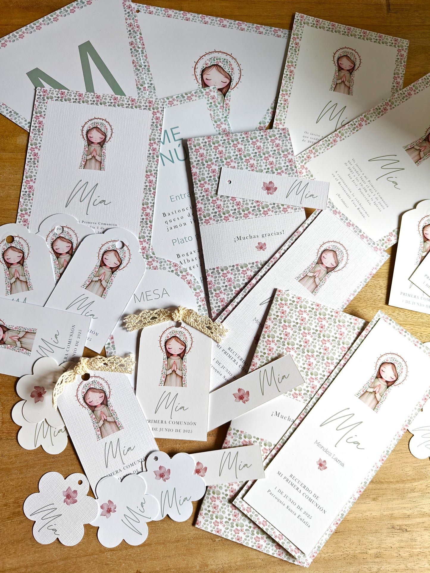 PACK decoración papelería y detalles COMUNIÓN