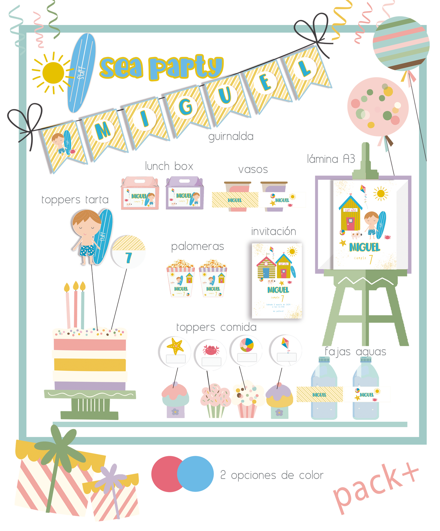 articulos para fiestas infantiles de verano
