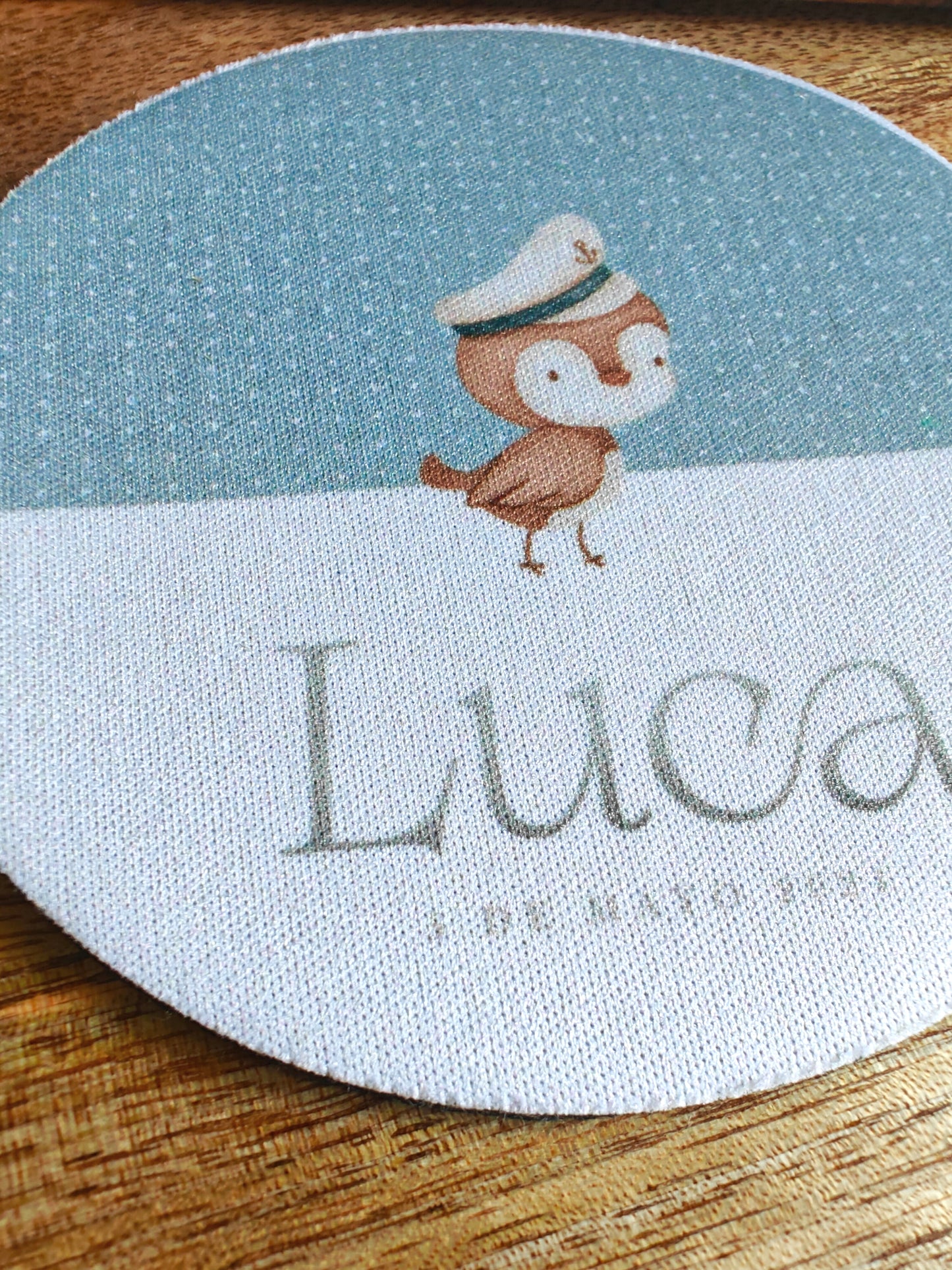 Posa vasos personalizado Comunión COLECCIÓN INICIAL + Pajarito marinero