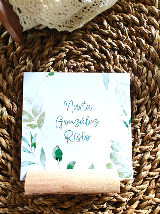 Pack Posición de mesa o place card personalizado Comunión COLECCIÓN VERONA