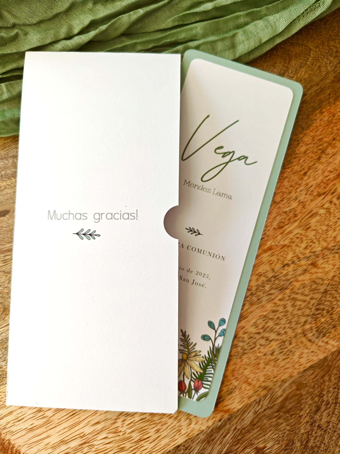 Recordatorio / Punto de libro personalizado Comunión COLECCIÓN ALEGRÍA