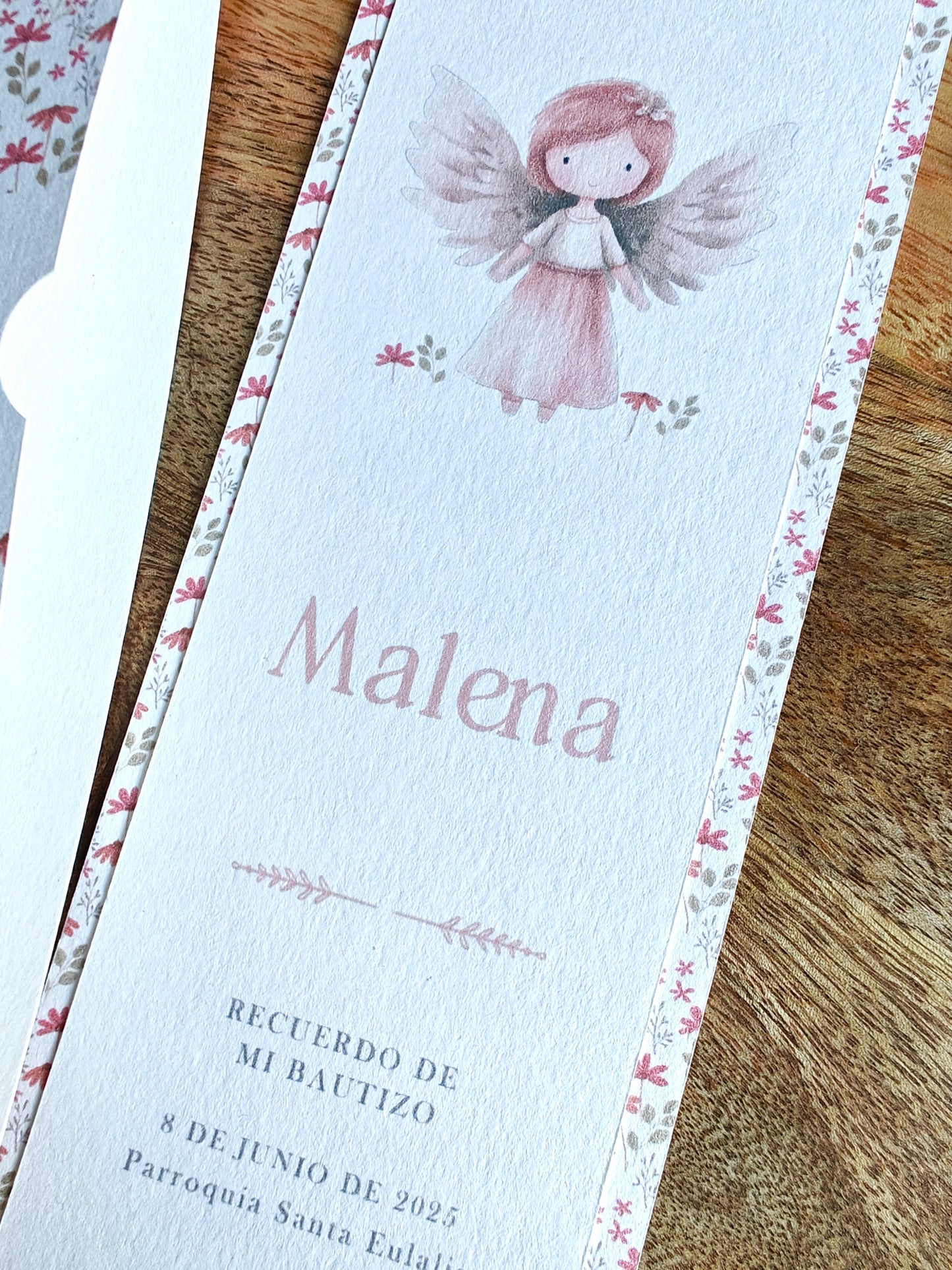 Recordatorio personalizado Bautizo COLECCIÓN ANGELITO