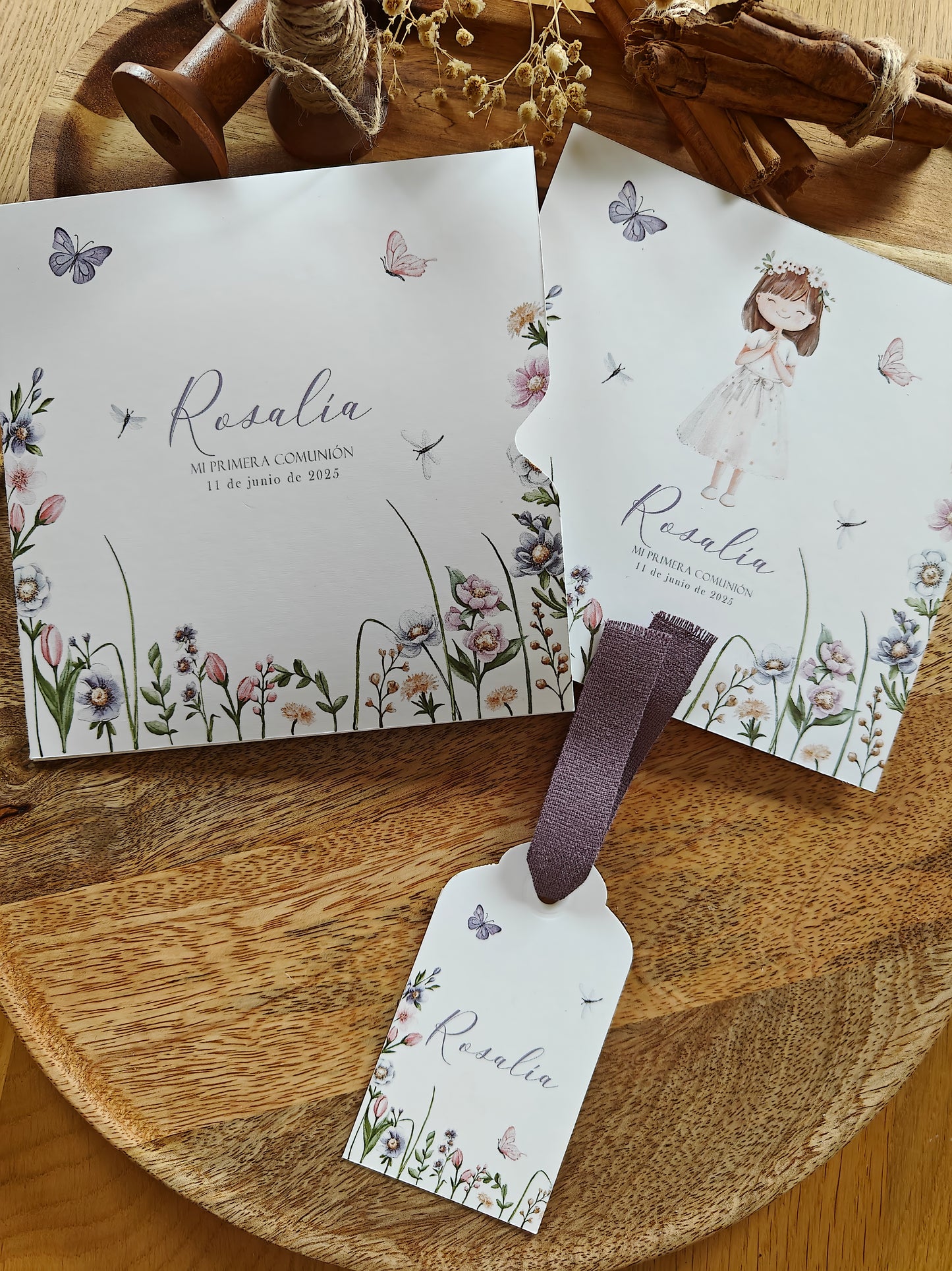 Recordatorio personalizado Comunión COLECCIÓN TAORMINA