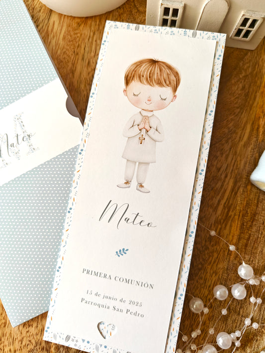 punta de libro, marca paginas comunion