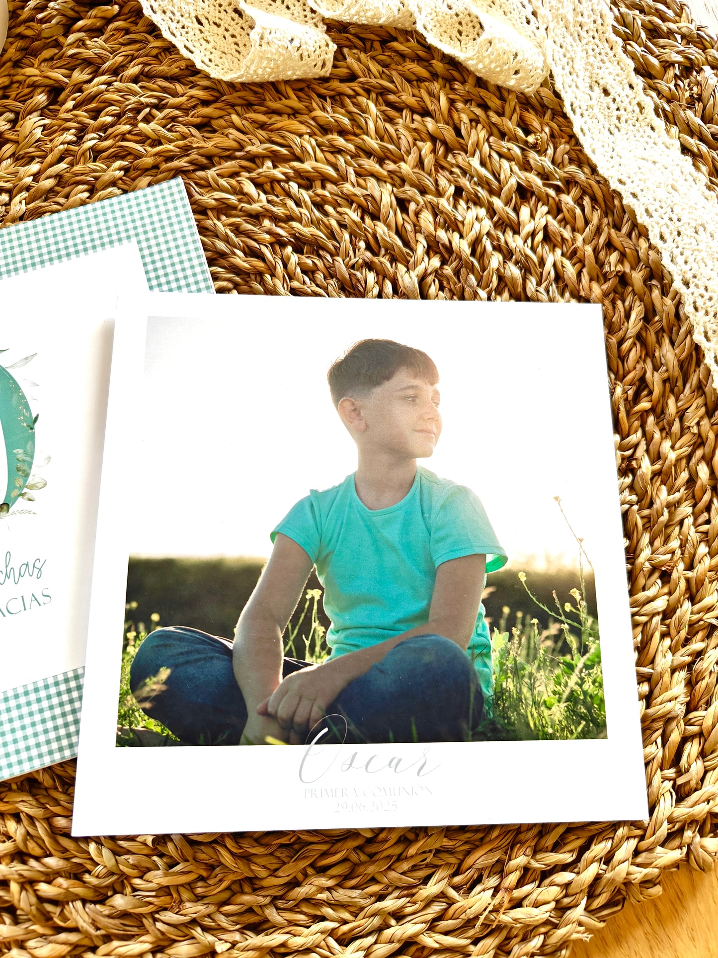 Recordatorio Polaroid personalizado Comunión COLECCIÓN VERONA