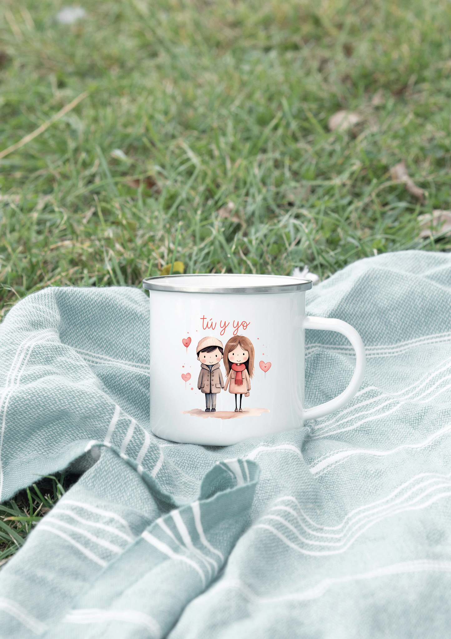 Taza estilo vintage SAN VALENTÍN personalizada