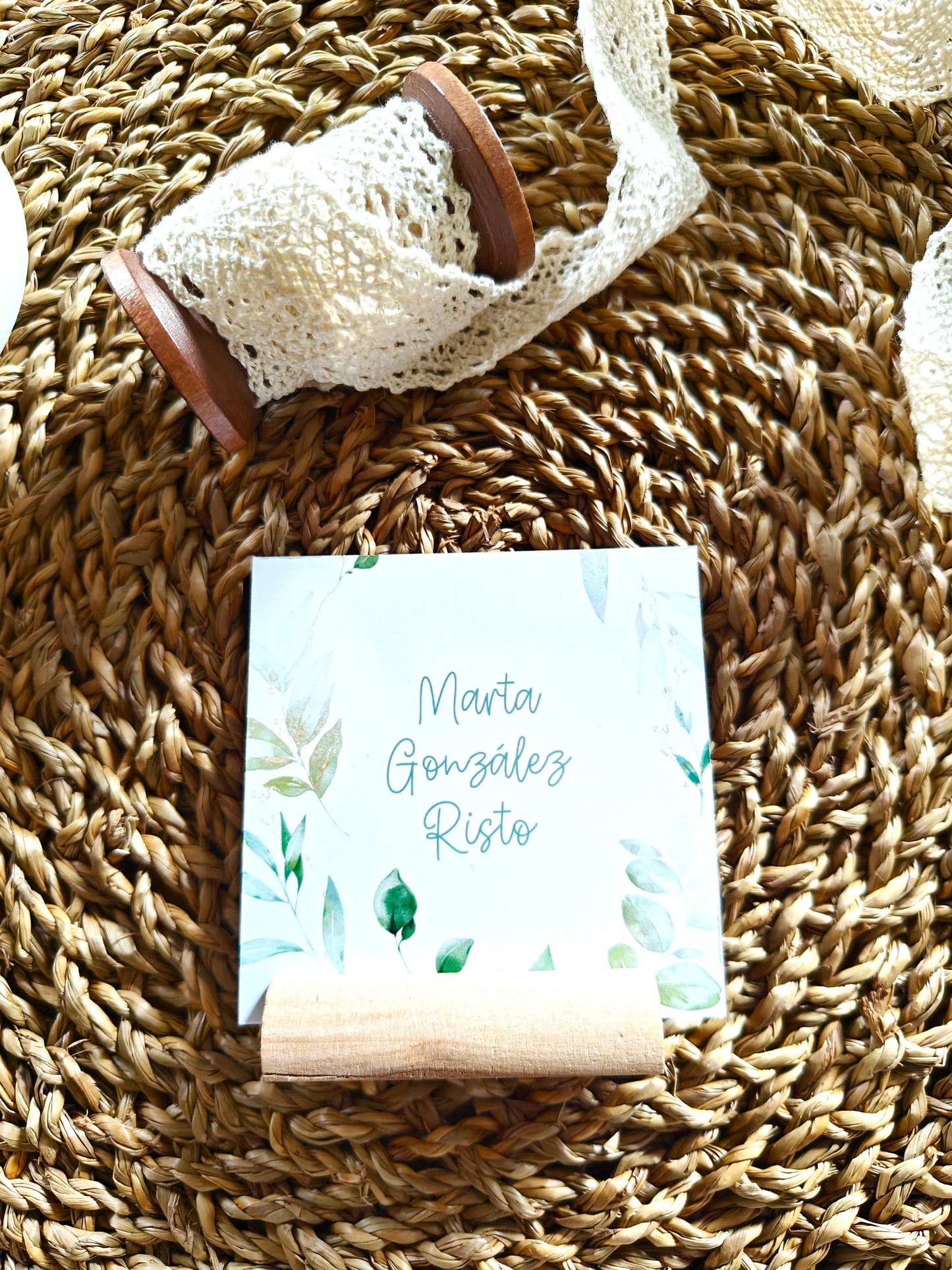Pack Posición de mesa o place card personalizado Comunión COLECCIÓN VERONA