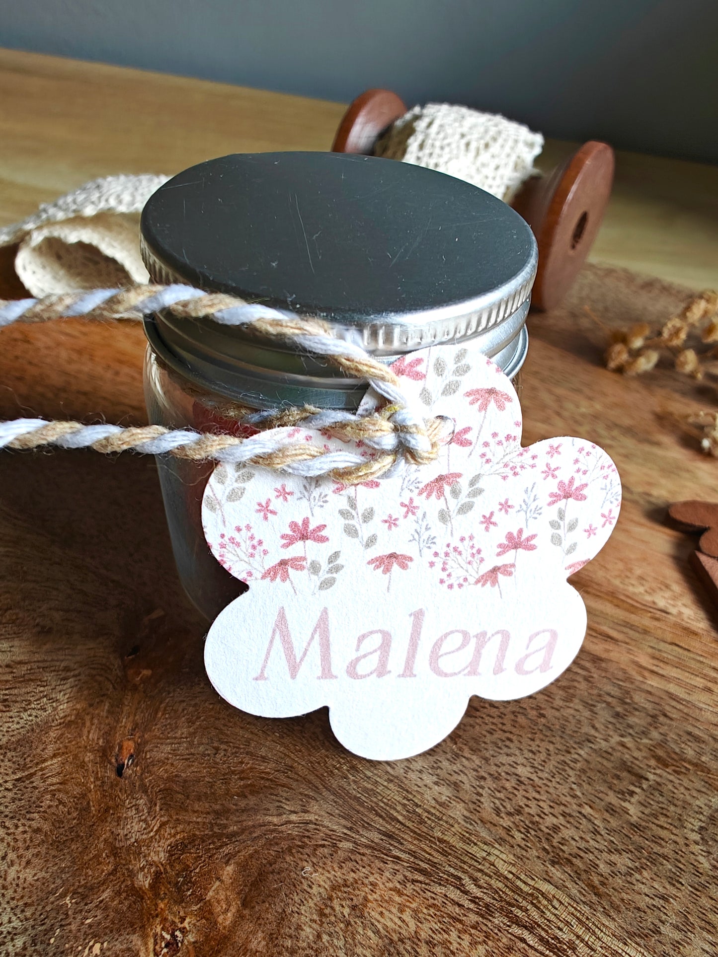 Tarro dulce con etiqueta personalizado Bautizo COLECCIÓN ANGELITO