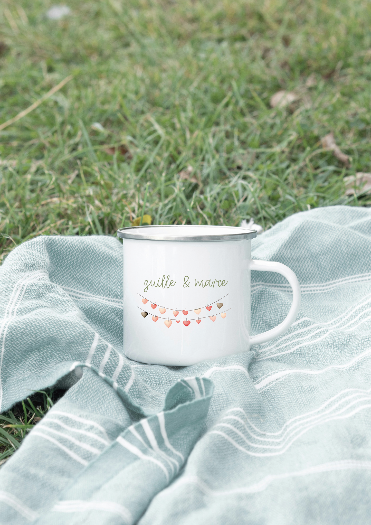 Taza estilo vintage SAN VALENTÍN personalizada