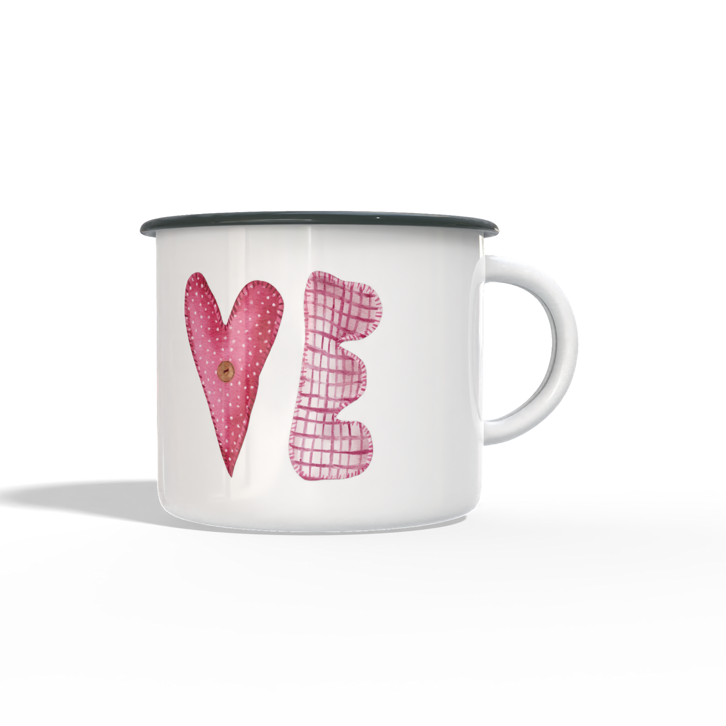Tazas x 2 estilo vintage SAN VALENTÍN personalizada