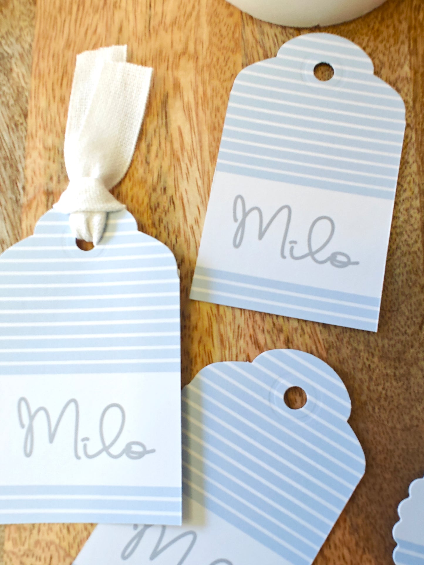 Pack x 15 Etiquetas personalizadas Bautizo COLECCIÓN BALLÓN