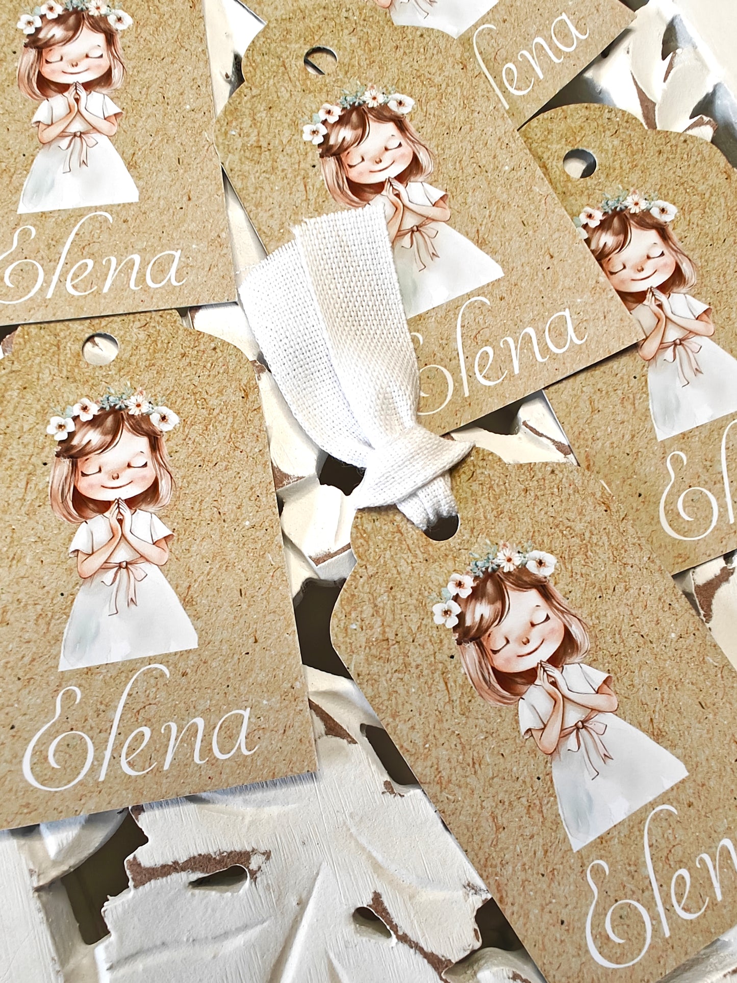 Pack x 15 Etiquetas personalizadas Comunión COLECCIÓN FOREST