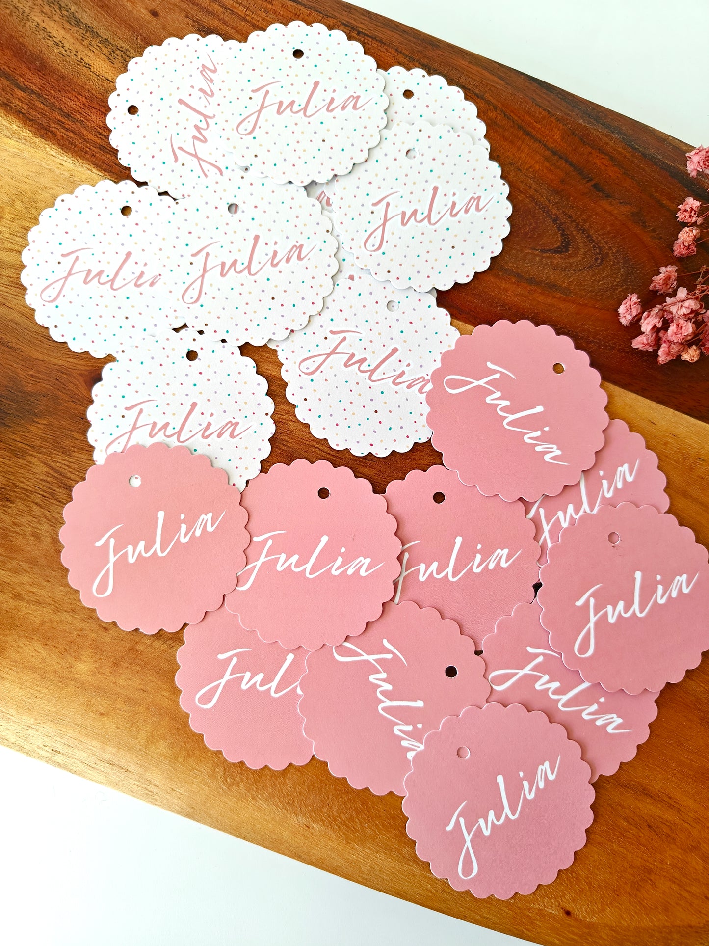 Pack x 12 Etiquetas redonda personalizada Festejos y cumpleaños