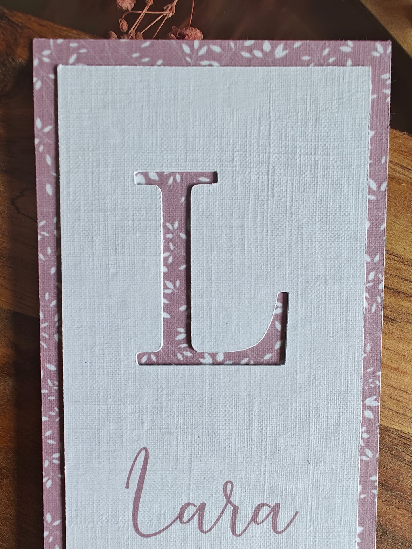 Recordatorio / Punto de libro personalizado Comunión COLECCIÓN INICIAL CALADA (NEW)