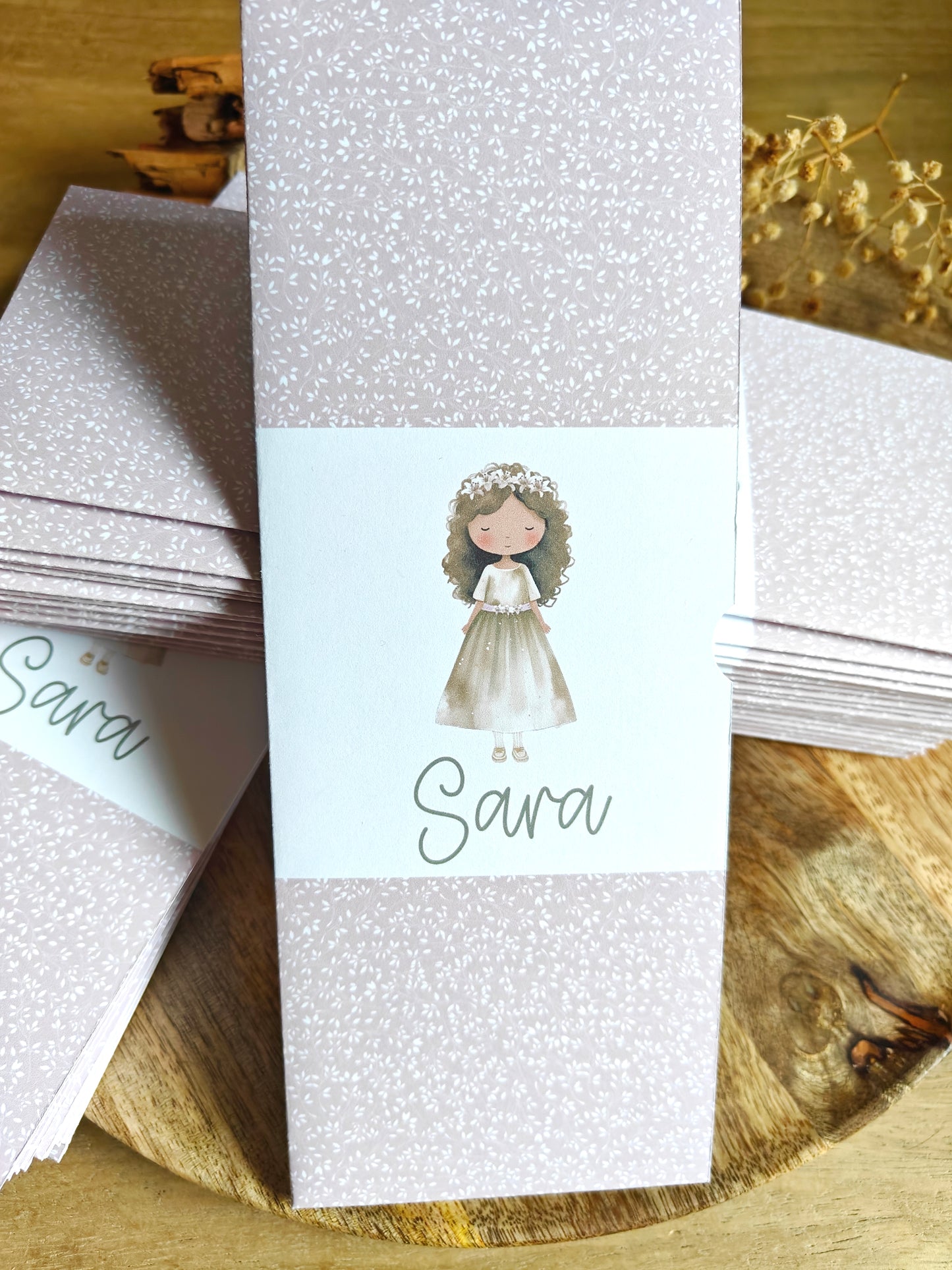 Recordatorio con foto personalizado (fotomatón) COLECCIÓN SARA