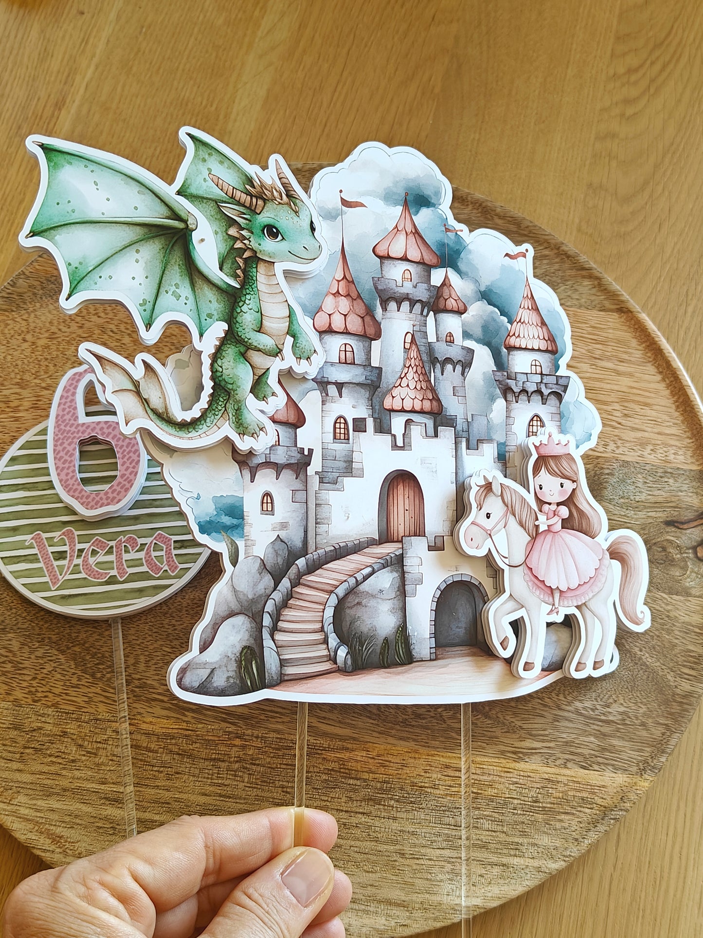 Topper tarta x2 personalizados Festejos y cumpleaños