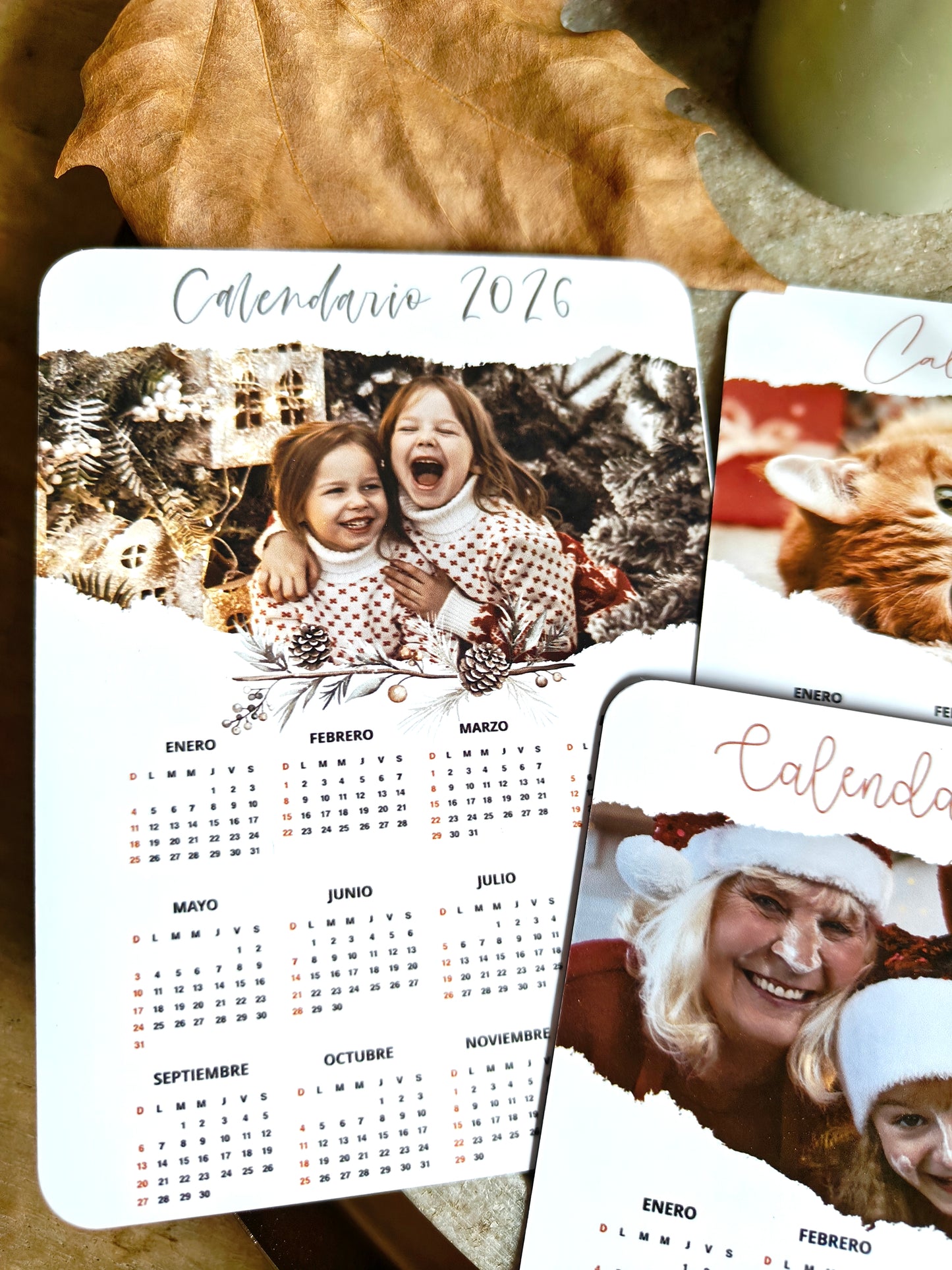 Calendario 2026 con foto papel o imán
