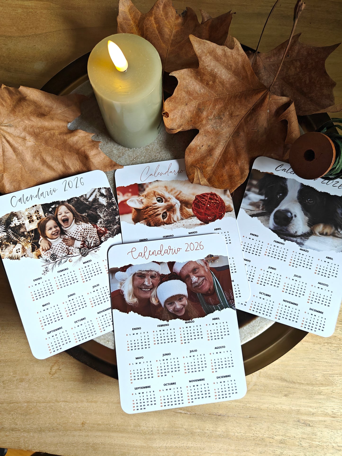 Calendario 2026 con foto papel o imán