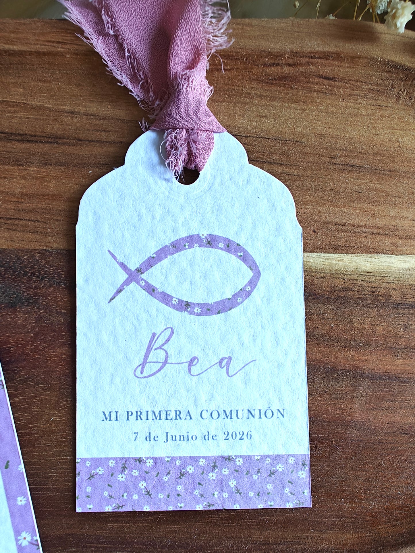 Pack Etiquetas personalizadas Comunión COLECCIÓN PEZ NIÑA