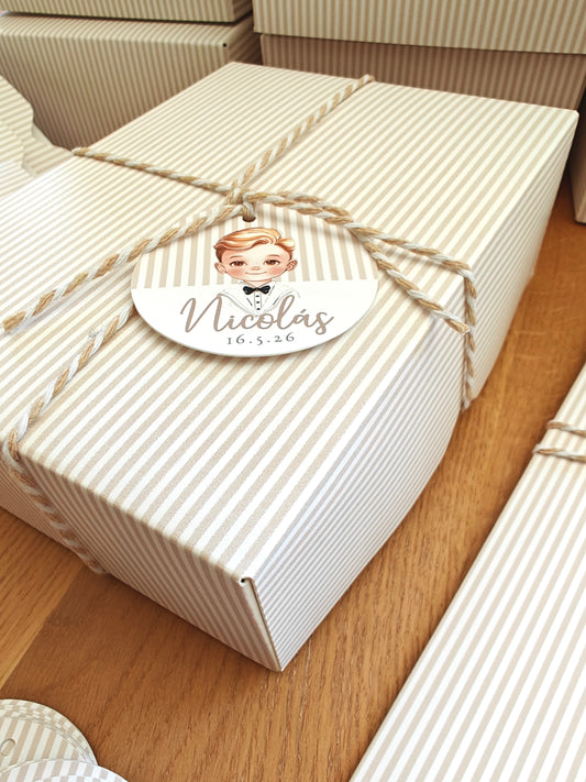 Caja con tapa extraible personalizada Comunión