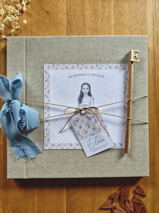 Libro de firmas y fotos personalizado.  Primera Comunión FOTO