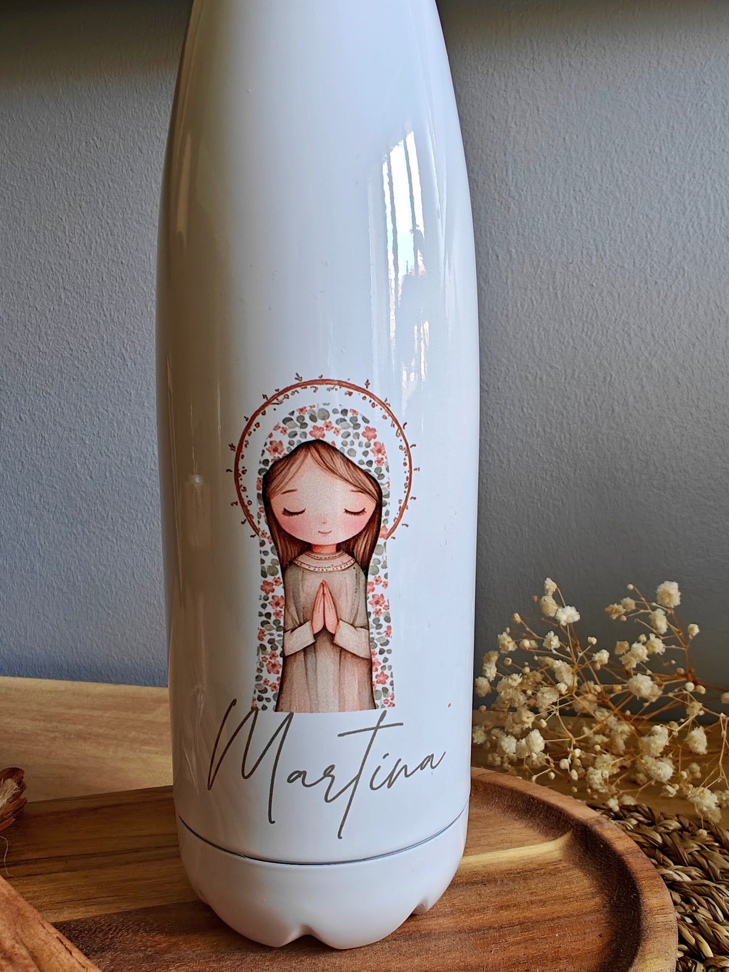 Botella térmica 700ml personalizada Comunión COLECCIÓN VIRGENCITA