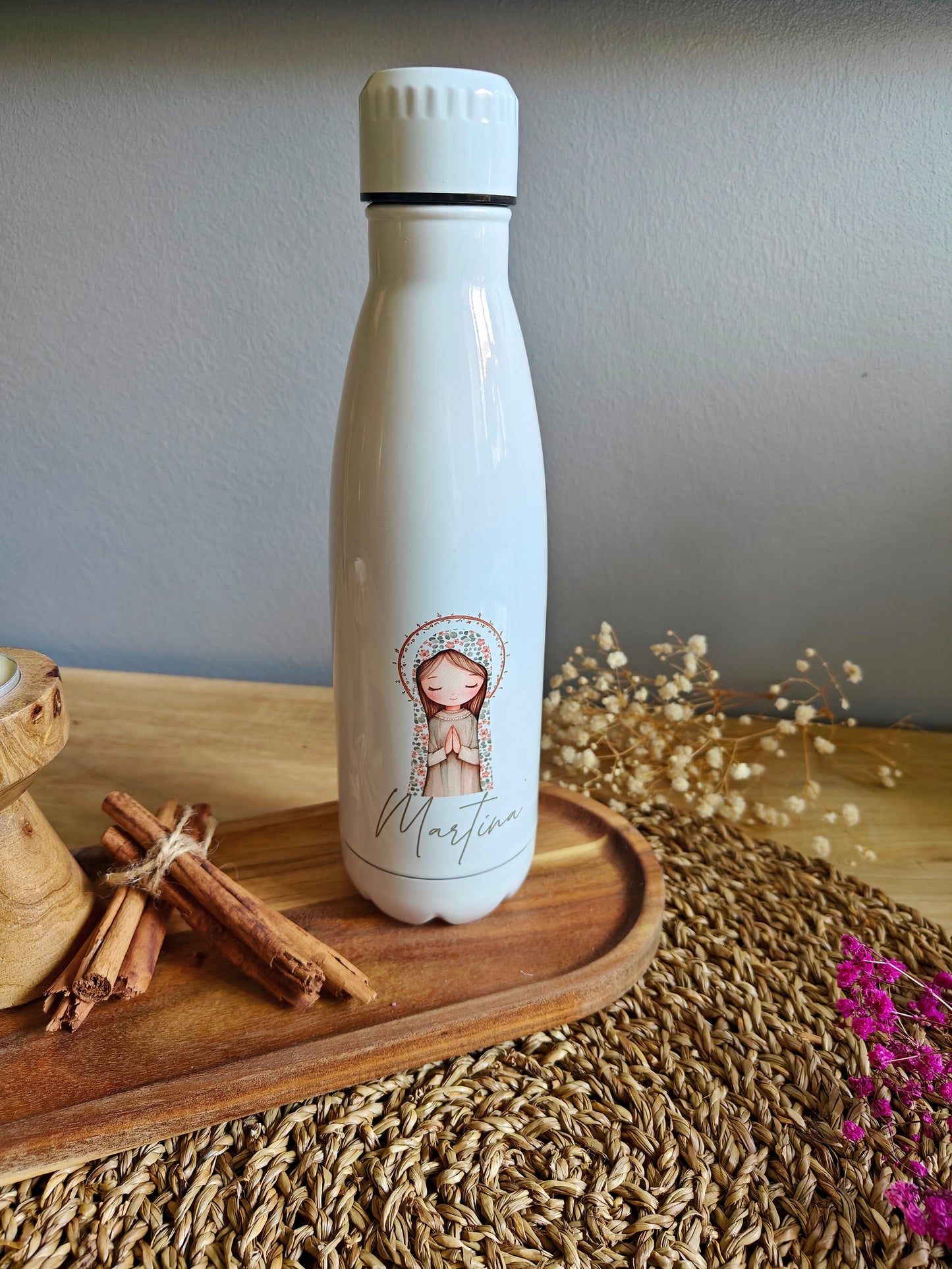 Botella térmica 700ml personalizada Comunión COLECCIÓN VIRGENCITA