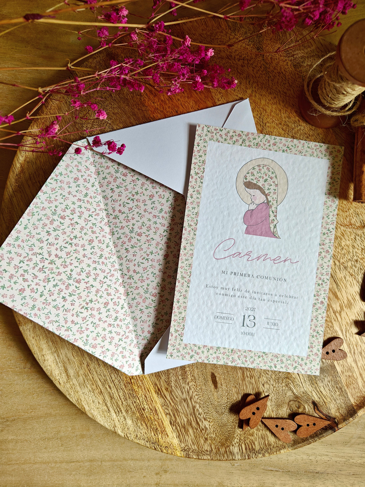 Sobres invitaciones COLECCIÓN MI COMUNIÓN MI DISEÑO