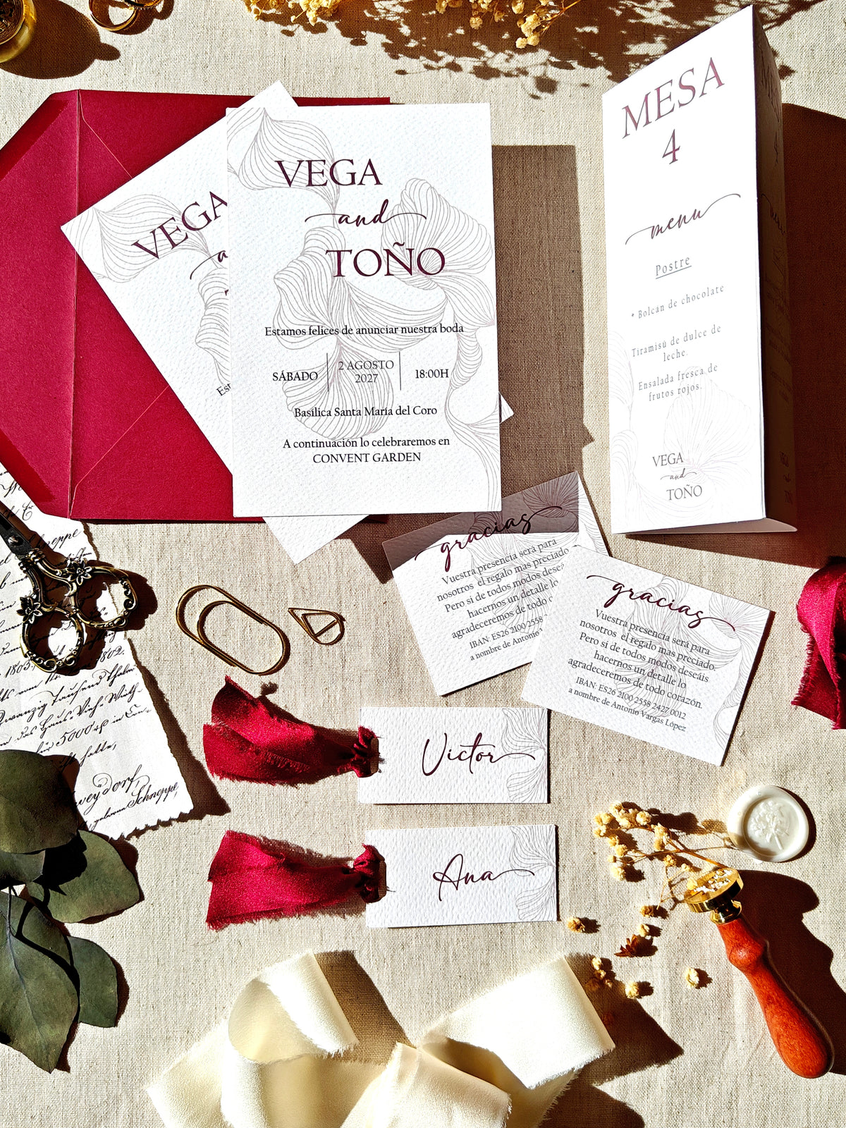 PLACE CARD COLECCIÓN LINE