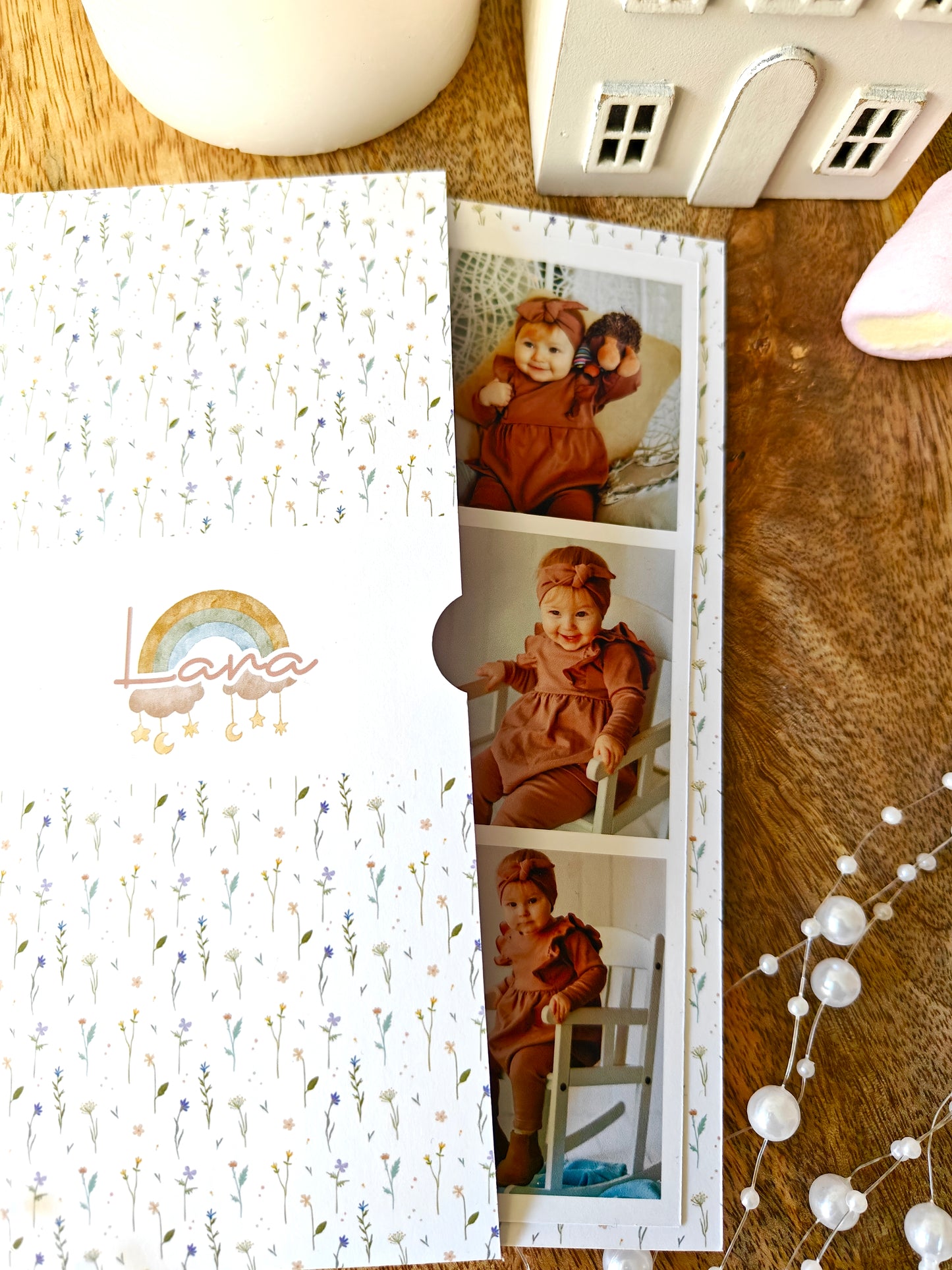 Recordatorio con foto personalizado Bautizo COLECCIÓN ACUARELAS