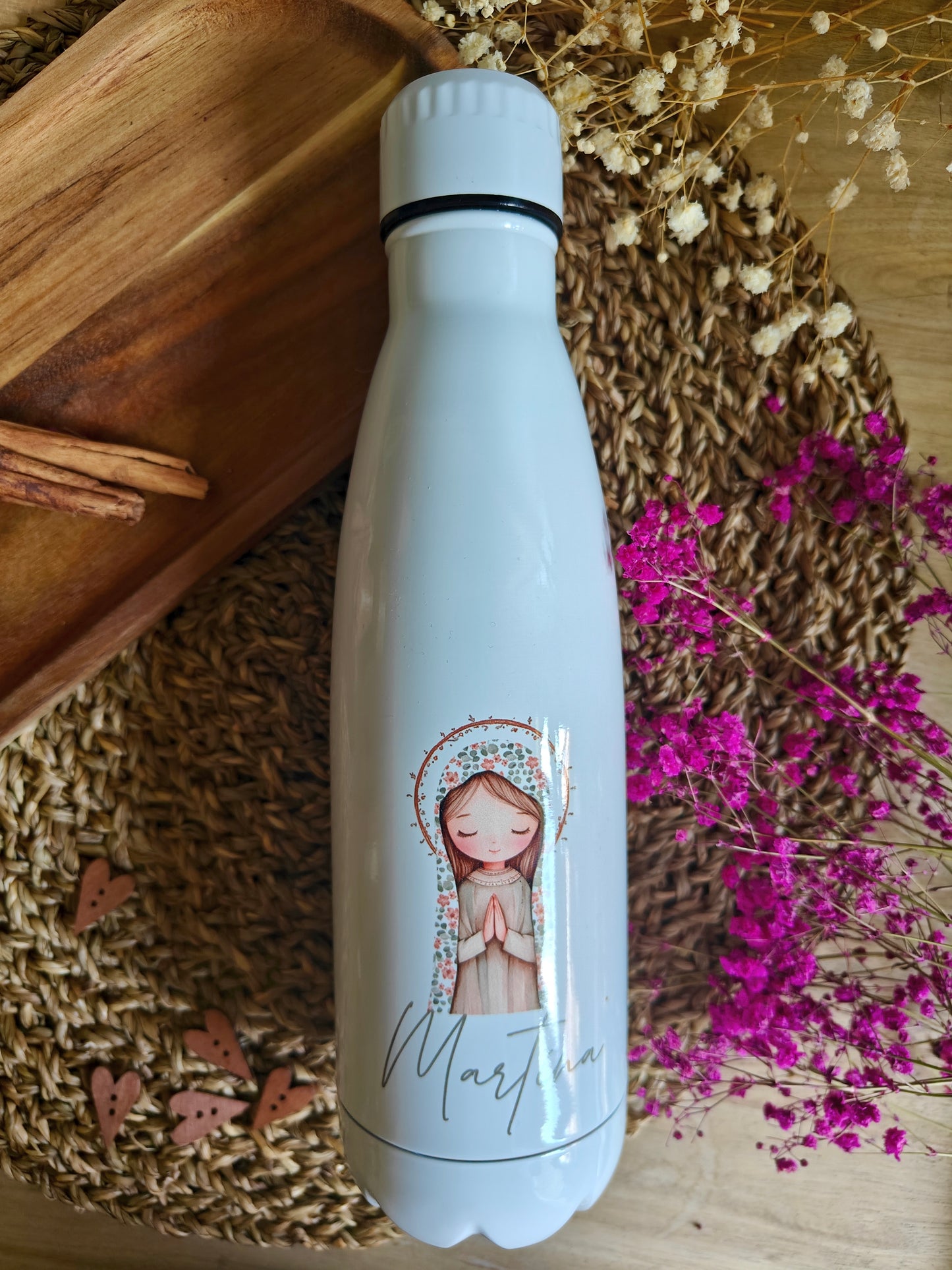 Botella térmica 700ml personalizada Comunión COLECCIÓN VIRGENCITA