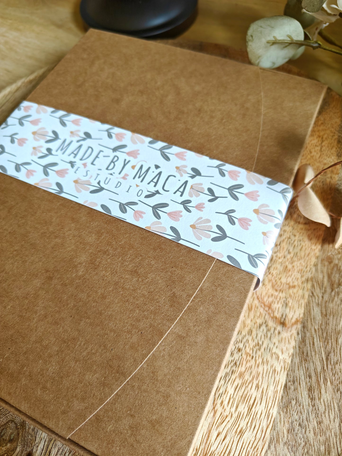 Caja para Fotos con faja personalizada (autoarmable)