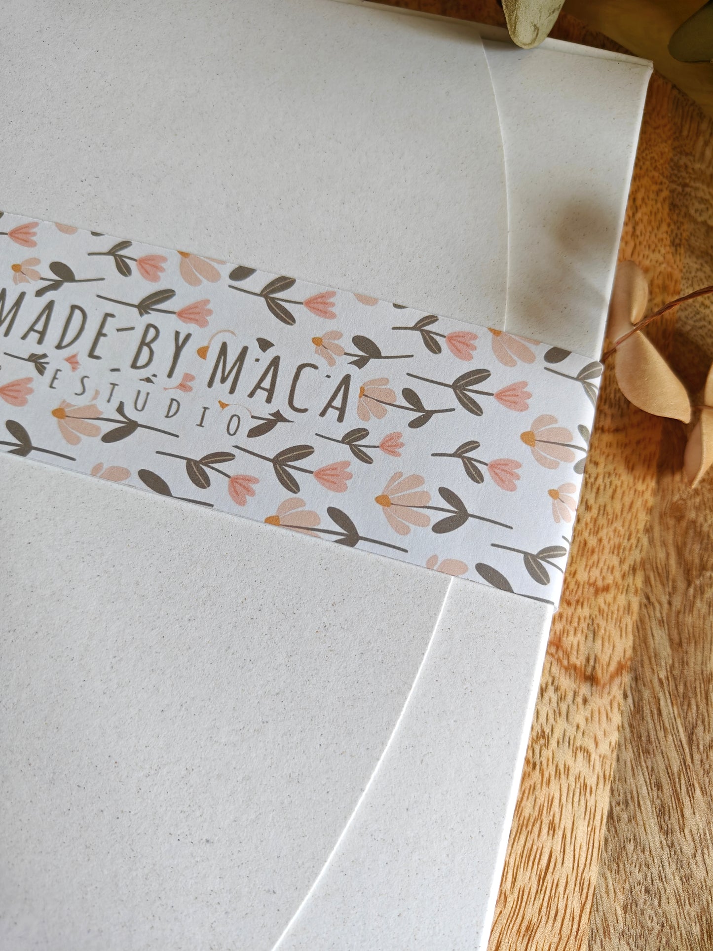 Caja para Fotos con faja personalizada (autoarmable)