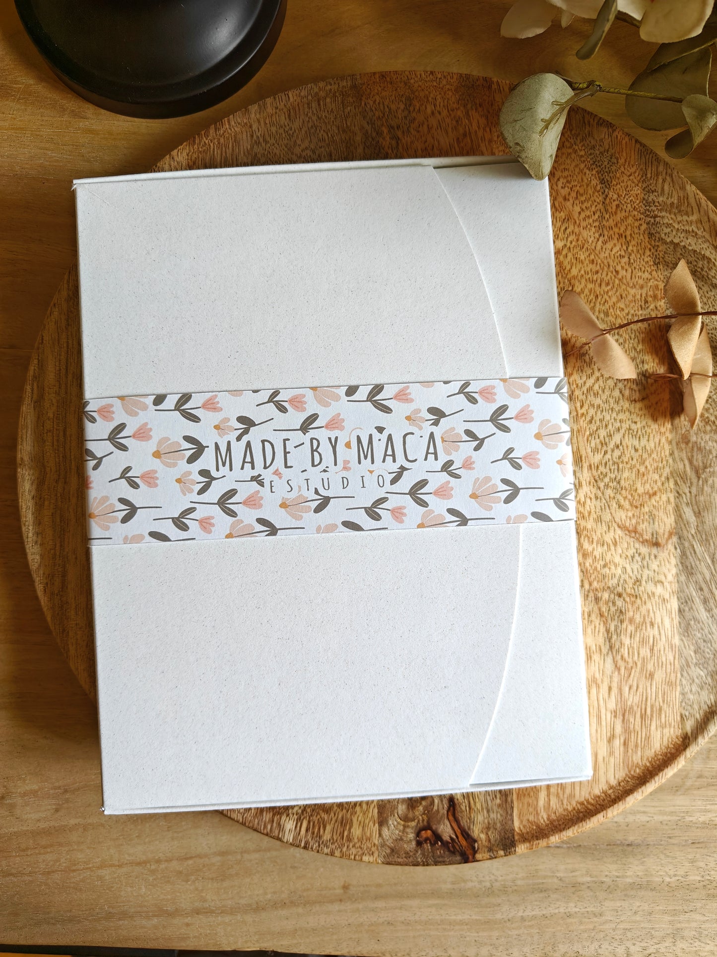 Caja para Fotos con faja personalizada (autoarmable)