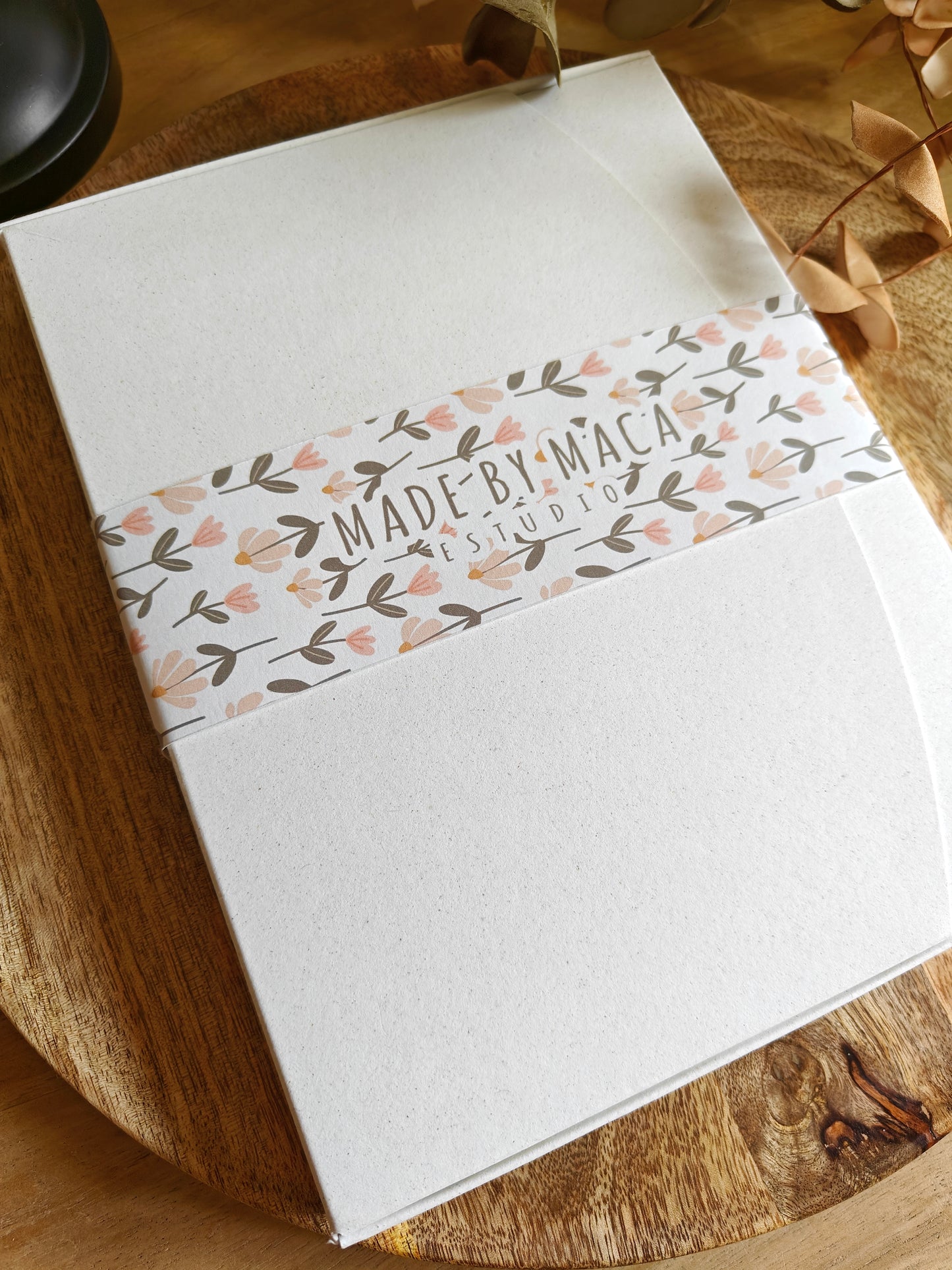 Caja para Fotos con faja personalizada (autoarmable)