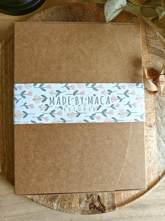 Caja para Fotos con faja personalizada (autoarmable)