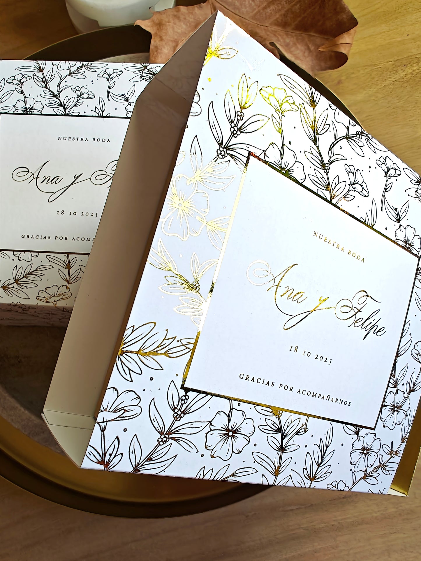 Caja / empaque personalizada Bodas