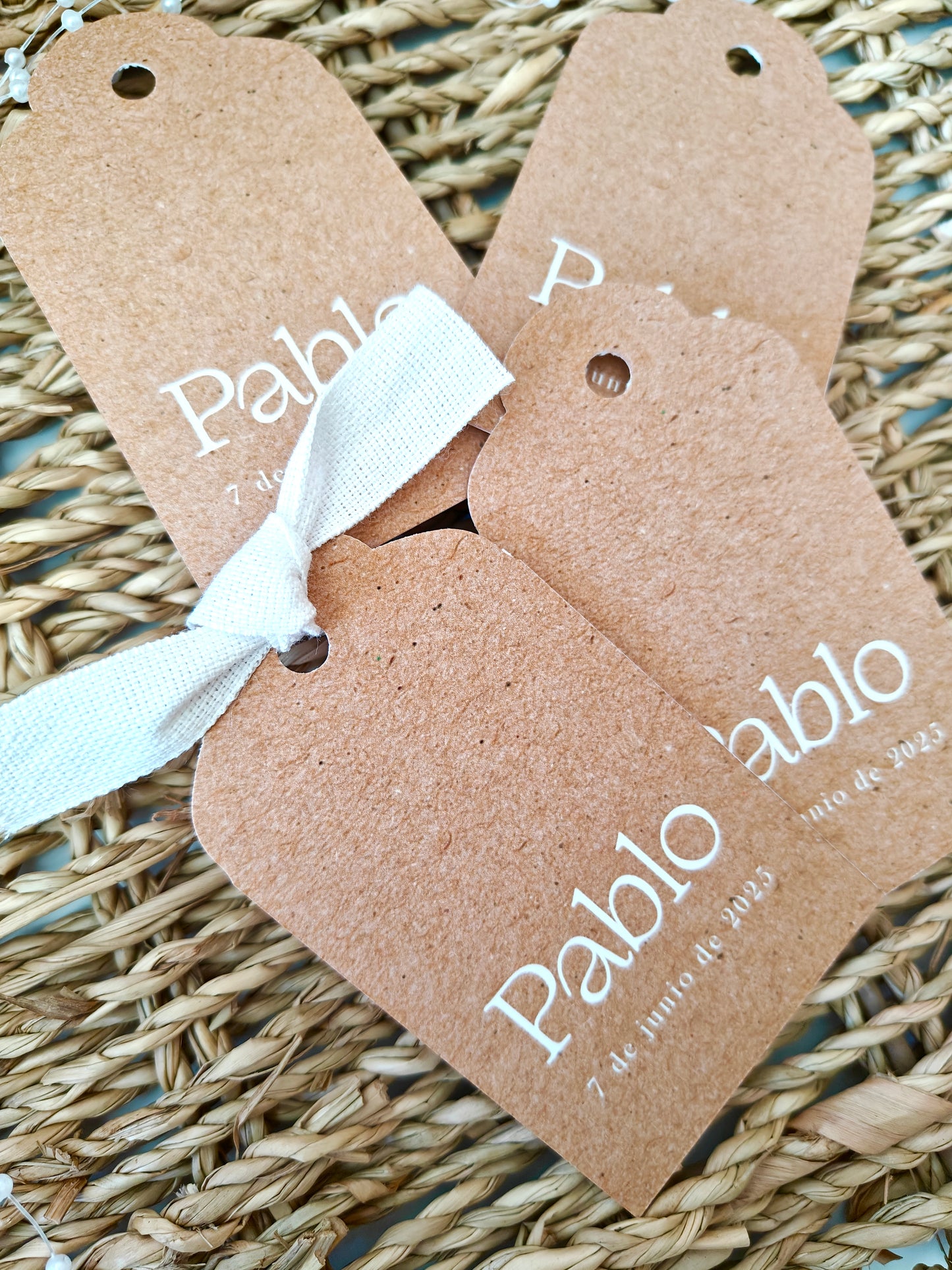 Pack x 15 Etiquetas personalizadas Comunión COLECCIÓN BALÓN CESTO