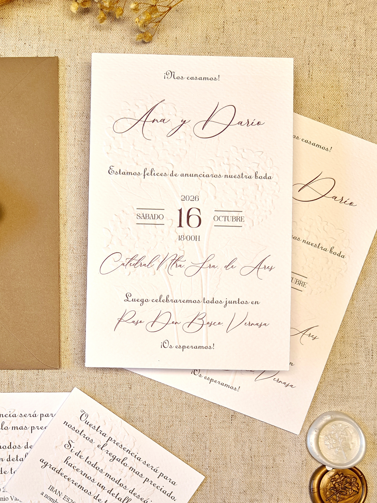 INVITACIÓN BODA / COLECCIÓN HORTENSIA