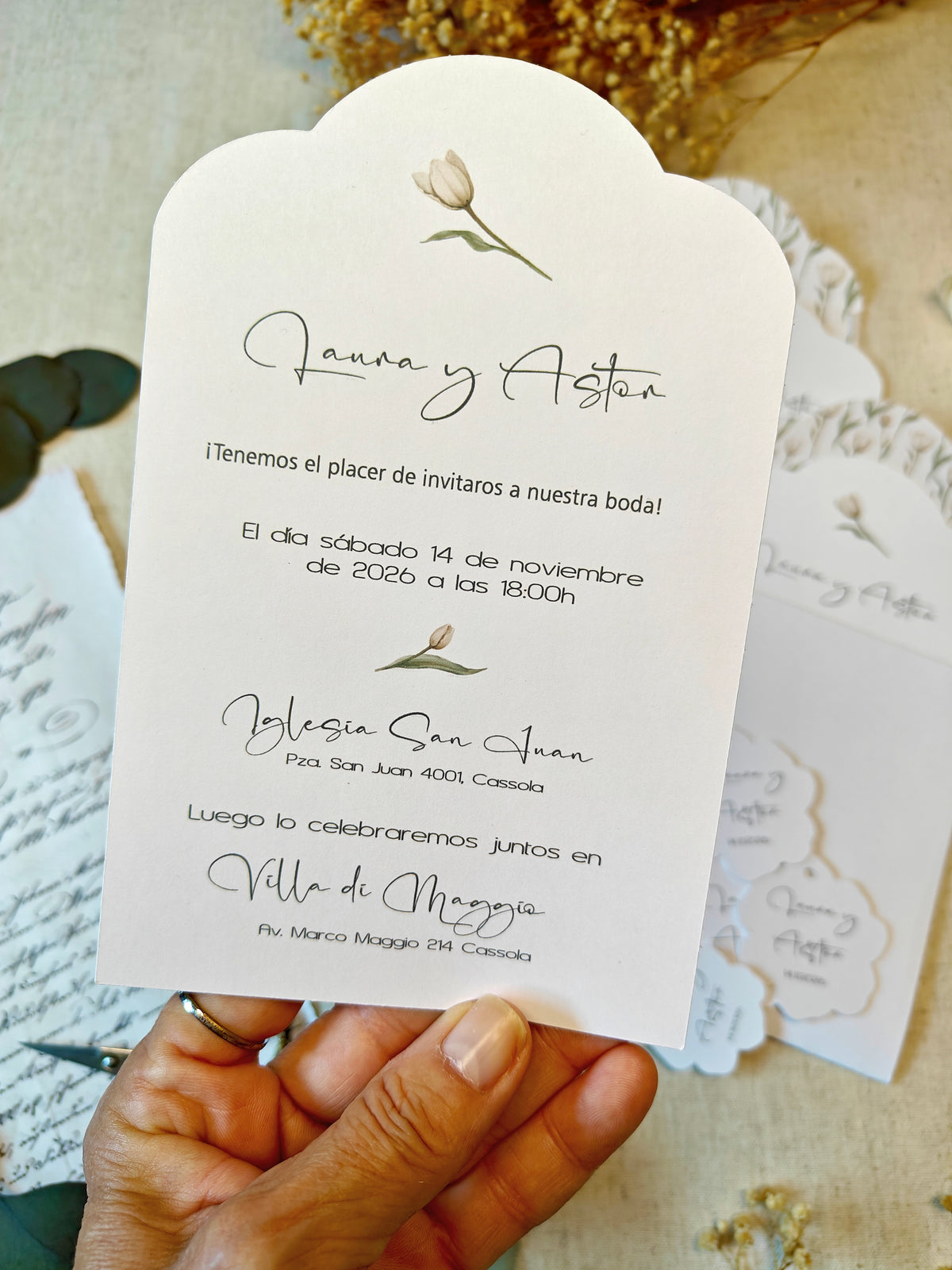 INVITACION BODA /  COLECCIÓN MANAROLA