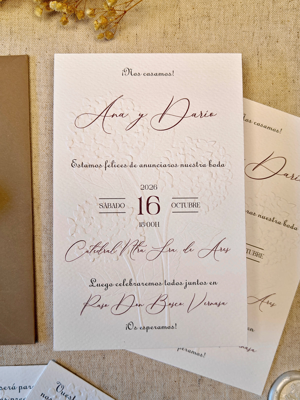 INVITACIÓN BODA / COLECCIÓN HORTENSIA