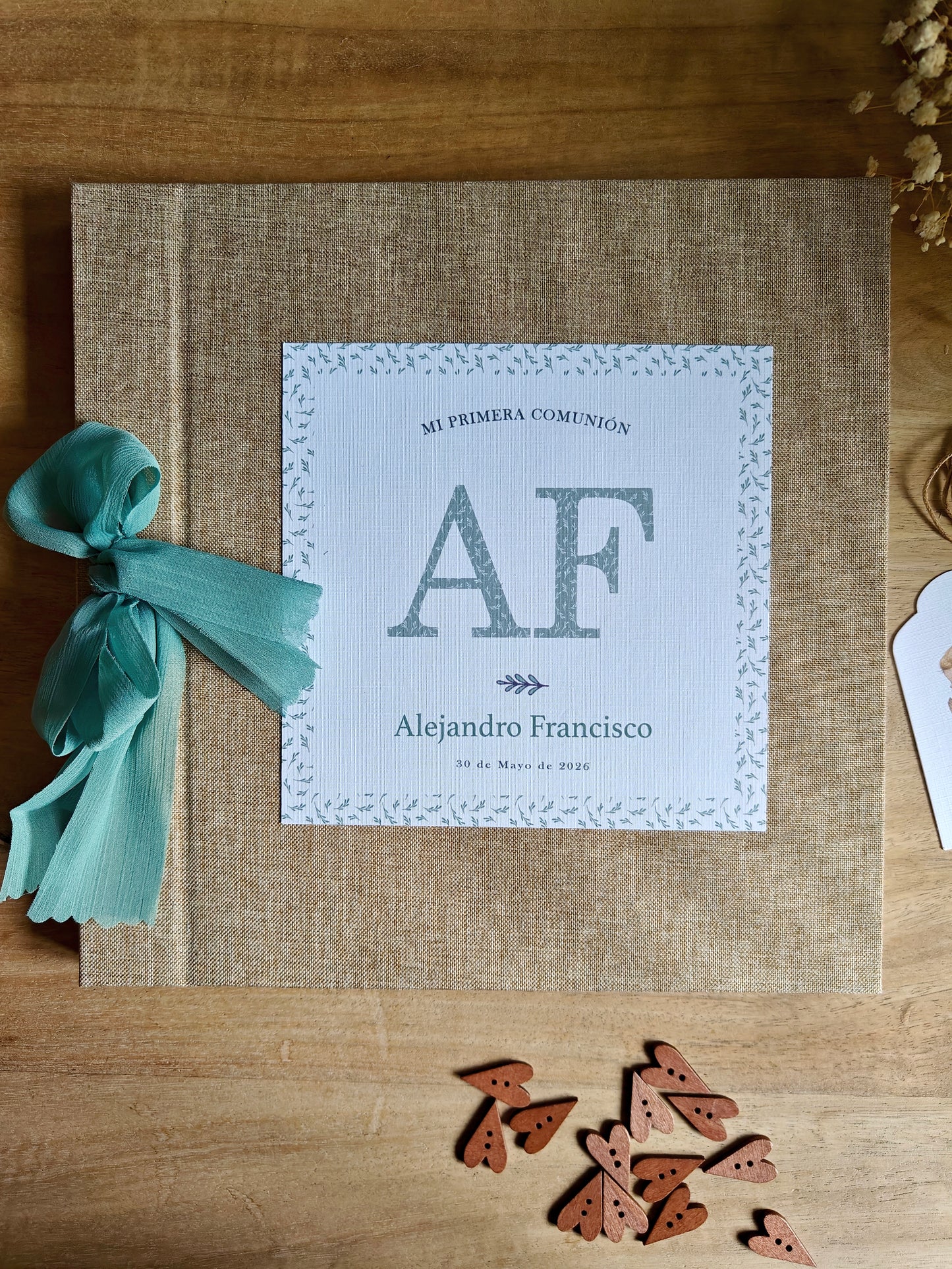 Libro de firmas y fotos personalizado.  Primera Comunión COLECCIÓN ANGELITO (niño)