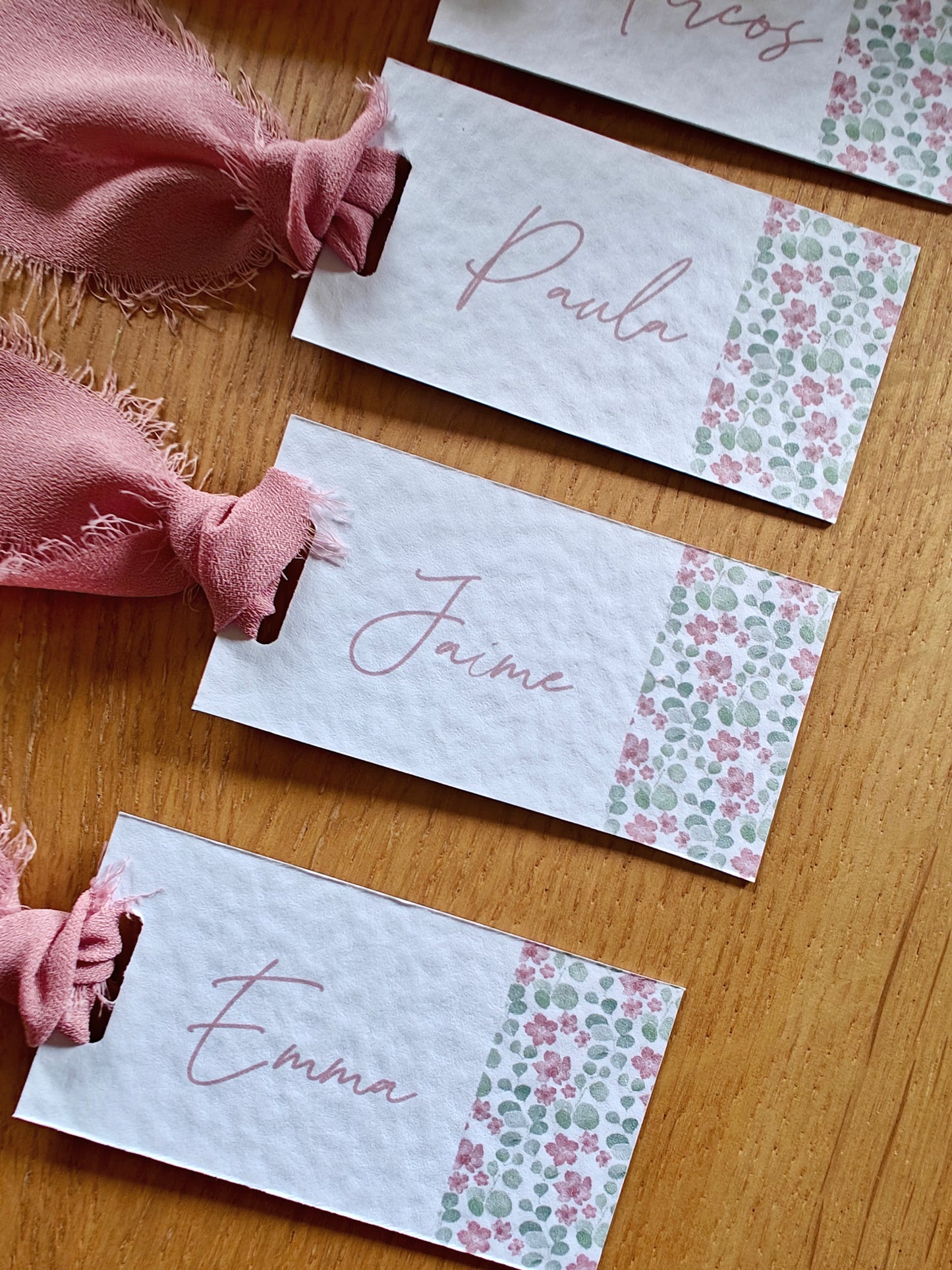 Pack Posición de mesa o place card personalizado Comunión COLECCIÓN VIRGENCITA