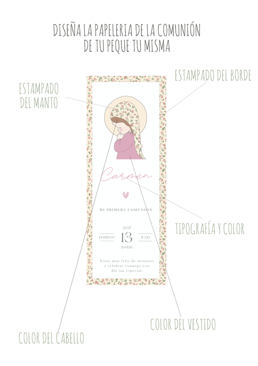 Recordatorios MI COMUNIÓN MI DISEÑO