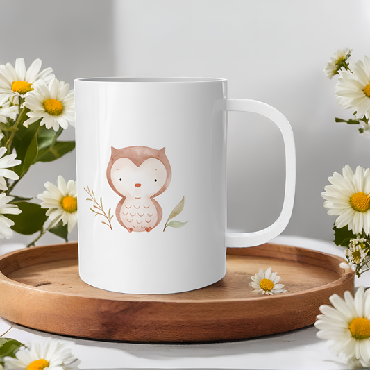 Taza loza personalizada Bautizo COLECCIÓN WOODLAND ´NEW¨