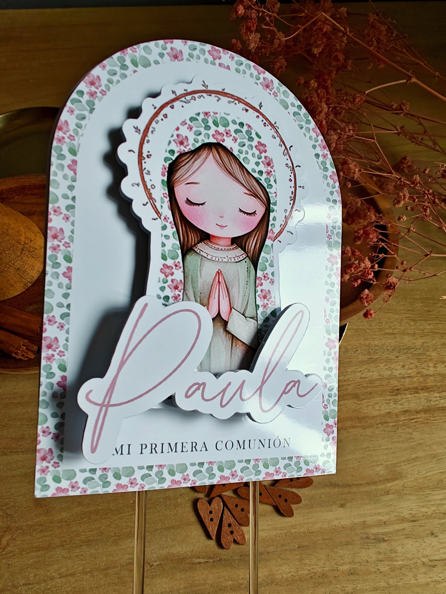 Topper tarta Comunión COLECCIÓN VIRGENCITA